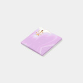 法律はかりで測金ゴールド、弁護士極紫ピンク ポストイット (アングル)