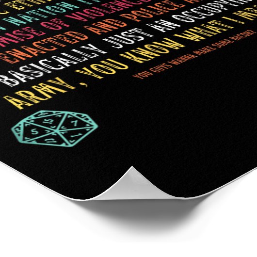 法律は支配社会の脅威である ポスター (角)