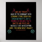 法律は支配社会の脅威である ポスター (正面)