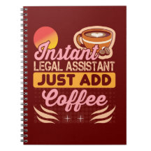 法律アシスタント コーヒー ノートブック ギフト