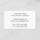 法律エレガント弁護士名刺 名刺 (裏面)