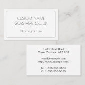 法律エレガント弁護士名刺 名刺 (正面/裏面)