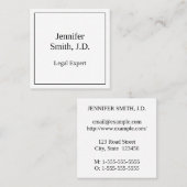 法律クラシックプロフェッショナル名刺 スクエア名刺 (正面/裏面)