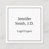 法律クラシックプロフェッショナル名刺 スクエア名刺 (正面)