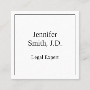 法律クラシックプロフェッショナル名刺 スクエア名刺