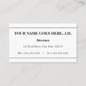 法律クラシックプロフェッショナル名刺 名刺 (正面)