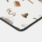 法律ゲベはかりで測ル法的アンティークパターン デスクマット (コーナー)