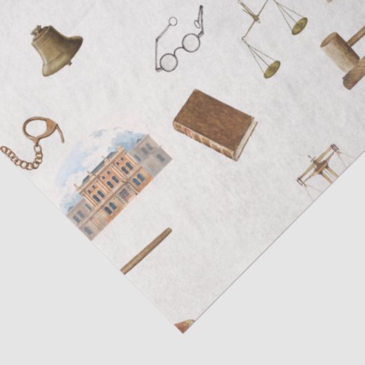 法律ゲベはかりで測ル法的アンティークパターン 薄葉紙 (詳細)