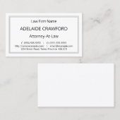 法律シンプルプロフェッショナル名刺 名刺 (正面/裏面)