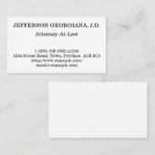 法律シンプル弁護士名刺 名刺 (正面/裏面)