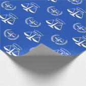 法律パーソナライズされた学校卒業祝 ラッピングペーパー (角)