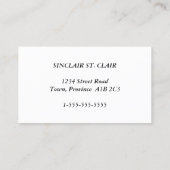 法律ファッションドプロフェッショナル名刺 名刺 (裏面)