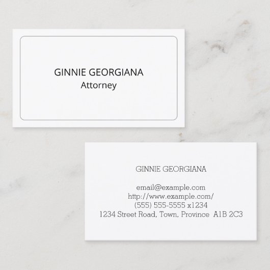 法律ミニマルプロフェッショナル名刺 名刺 (正面/裏面)