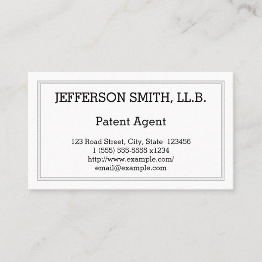 法律ミニマルプロフェッショナル名刺 名刺 (正面)