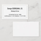 法律ミニマルプロフェッショナル名刺 名刺 (正面/裏面)