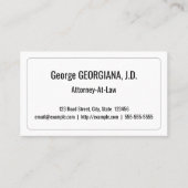 法律ミニマルプロフェッショナル名刺 名刺 (正面)