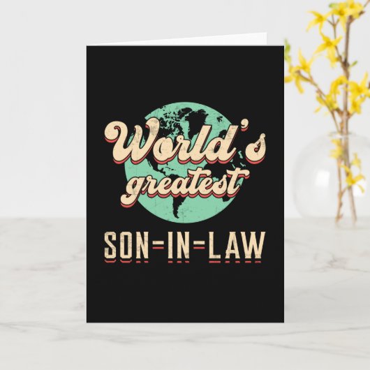 法律上の父誇りを持った親の息子訴訟贈与アイディア カード (黄色い花)