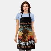 法律上、多くの人々がボランティアを素晴らし行った エプロン (着用した状態)