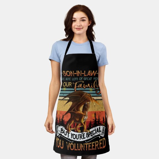 法律上、多くの人々がボランティアを素晴らし行った エプロン (着用した状態)