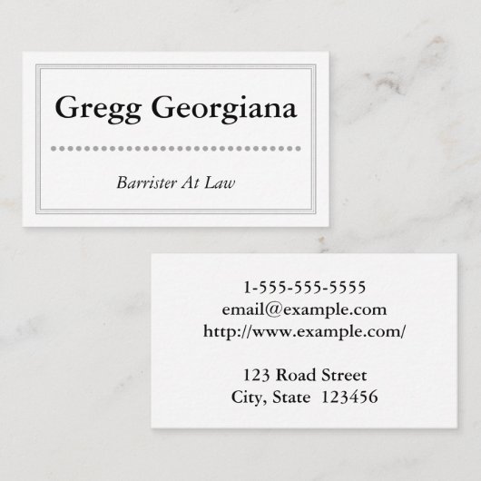 法律事務カードの級別弁護士 名刺 (正面/裏面)