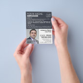 法律事務パーソナライズされた所の写真を撮広告る チラシ (手)