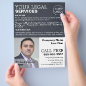 法律事務パーソナライズされた所の写真を撮広告る チラシ (手)