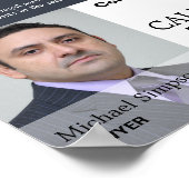 法律事務パーソナライズされた所の写真を撮広告る ポスター (角)