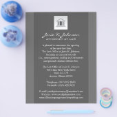 法律事務所のお知らせ チラシ (シングル)