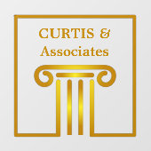 法律事務所のカスタムウィンドウの固定 ウィンドウサイン (シート)