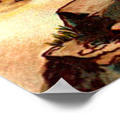 法律事務所のテーブルを持つモーセ ポスター (角)