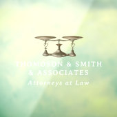 法律事務所の会社名ホワイトレタリング ウィンドウサイン (シート3)