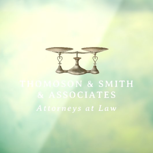 法律事務所の会社名ホワイトレタリング ウィンドウサイン (シート3)