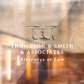 法律事務所の会社名ホワイトレタリング ウィンドウサイン (シート2)