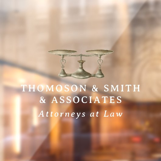 法律事務所の会社名ホワイトレタリング ウィンドウサイン (シート2)