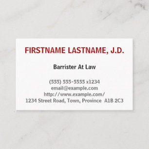 法律事務所の名刺のClean Barrister 名刺
