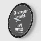 法律事務所の壁時計 ラージ壁時計 (傾斜)