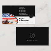 法律事務所の提唱者 |弁護士白黒 名刺 (正面/裏面)