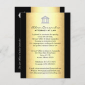 法律事務所の発表カード 案内ポストカード (正面/裏面)