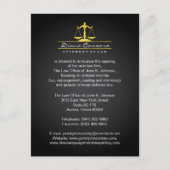 法律事務所の発表カード 案内ポストカード (正面)