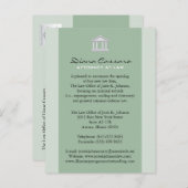 法律事務所の発表カード 案内ポストカード (正面/裏面)