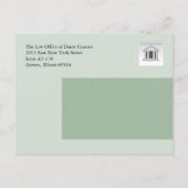 法律事務所の発表カード 案内ポストカード (裏面)