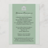 法律事務所の発表カード 案内ポストカード (正面)