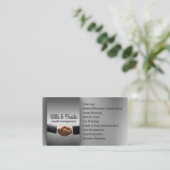 法律事務所の遺言と信託弁護士資産管理 名刺 (スタンド正面)