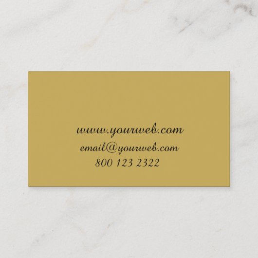 法律事務所の黒のはっきりしたな金ゴールドの手紙 名刺 (裏面)