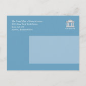 法律事務所アナウンスメントカード 案内ポストカード (裏面)