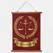 法律事務所ウッドトップタペストリー看板 吊り下げ型タペストリー (正面)