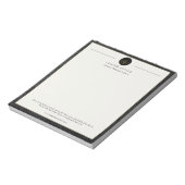 法律事務所エレガントプロフェッショナルパーソナライズされた ノートパッド (回転)