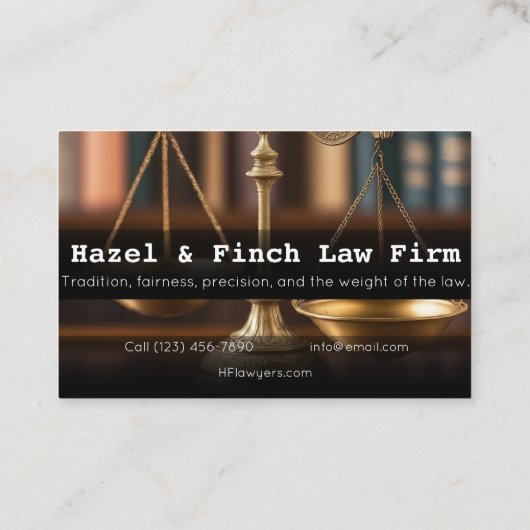 法律事務所カスタム会社 名刺 (裏面)