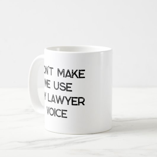 法律事務所ギフトマグおもしろい引用文スローガン コーヒーマグカップ (正面左)