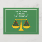 法律事務所クリスマスホリデーグリーティング ポストカード (正面)